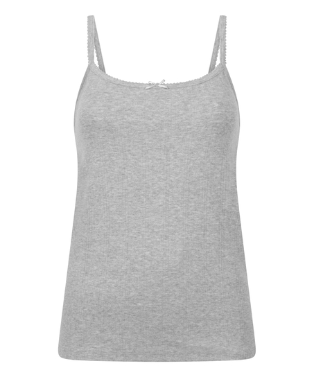 Cami Pointelle, Grey