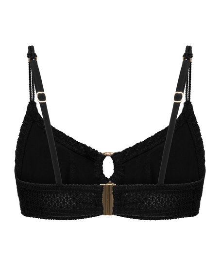 Cairo Bikini Top, Black