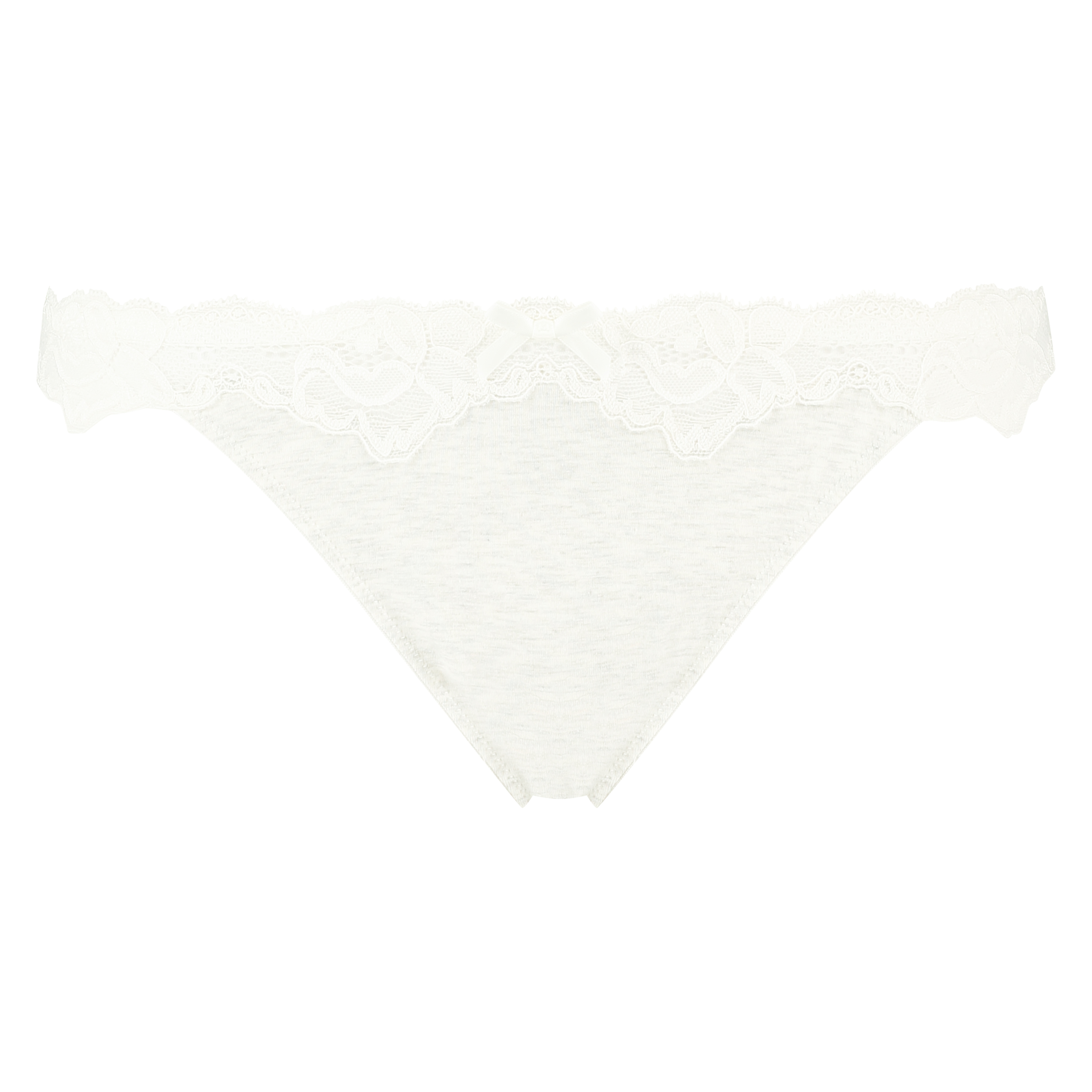 Secret Lace cotton thong, Grey, main