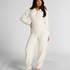 Onesie Cable Zip Up, White