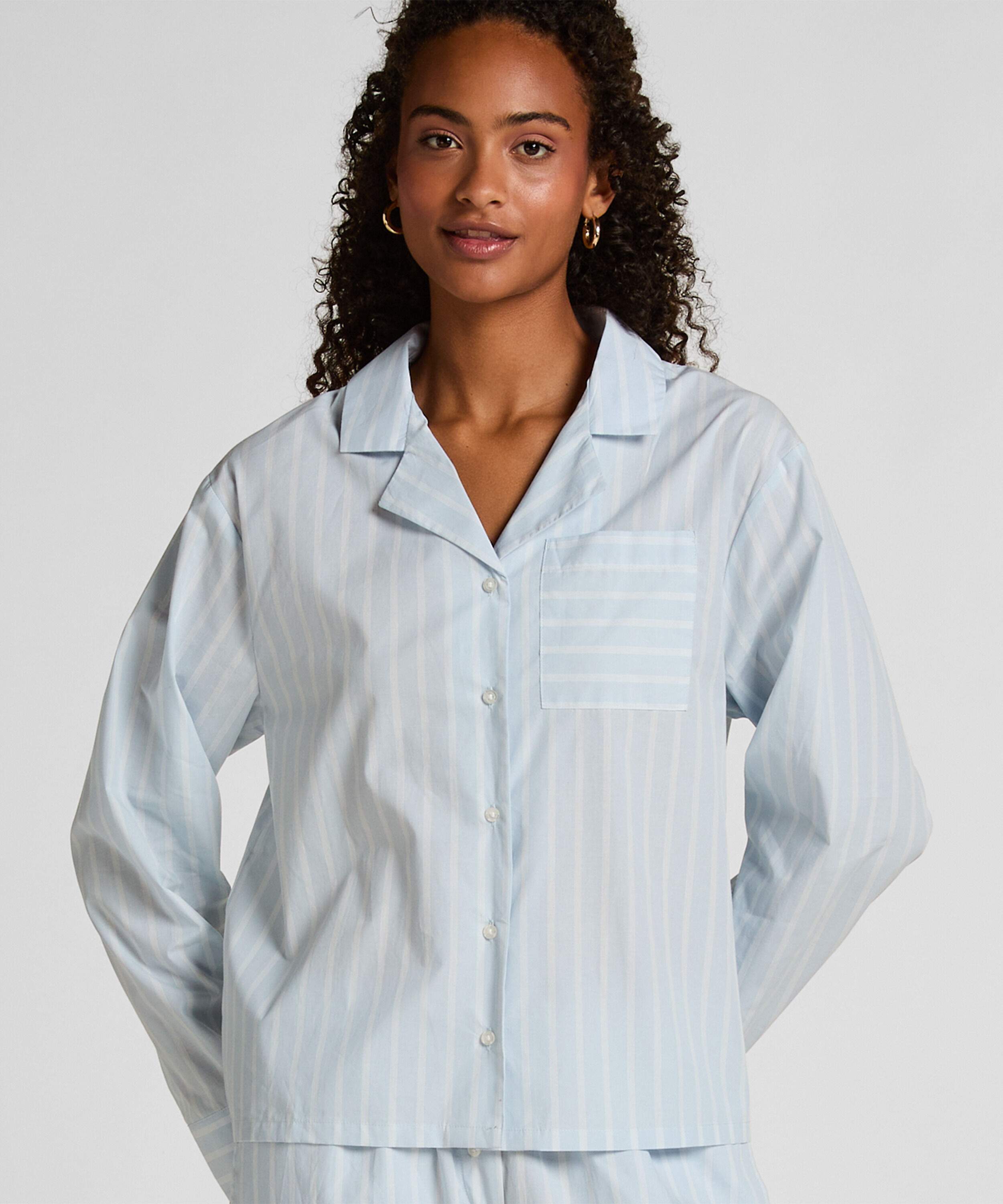 Jacket Woven Cotton Stripe, Blue Jacket Woven Cotton Stripe, Blue