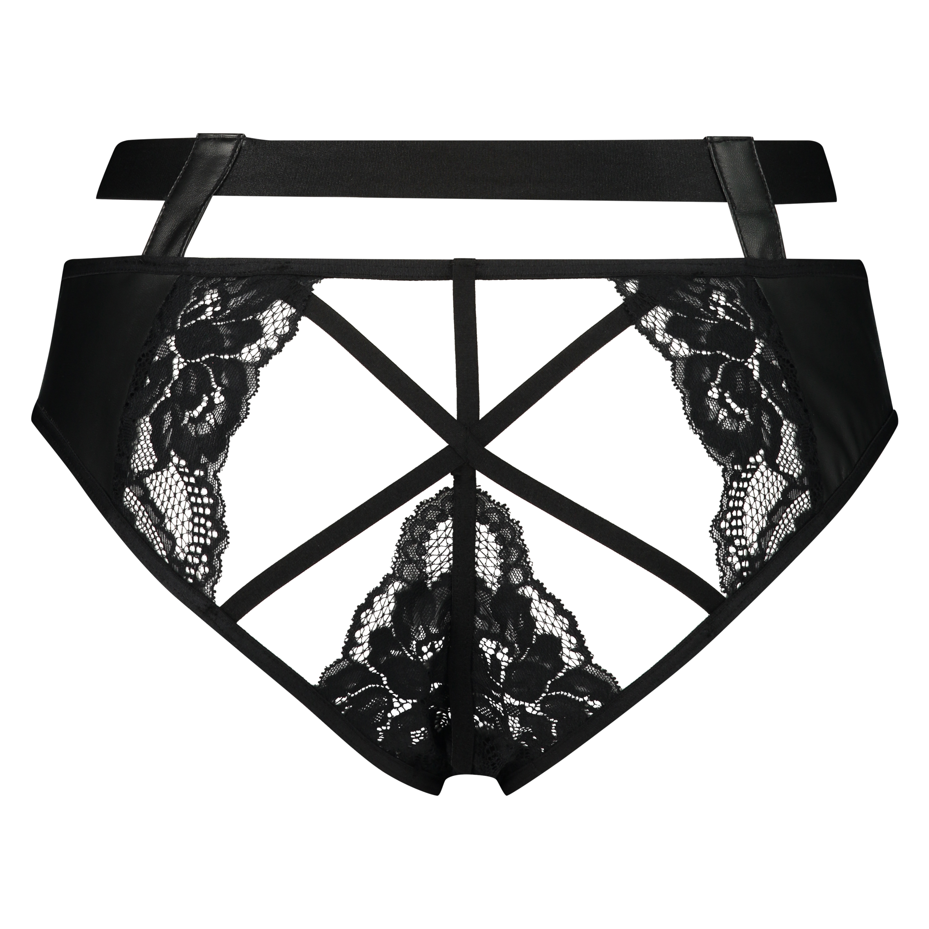 Venus open crotch brazilian, Black, main