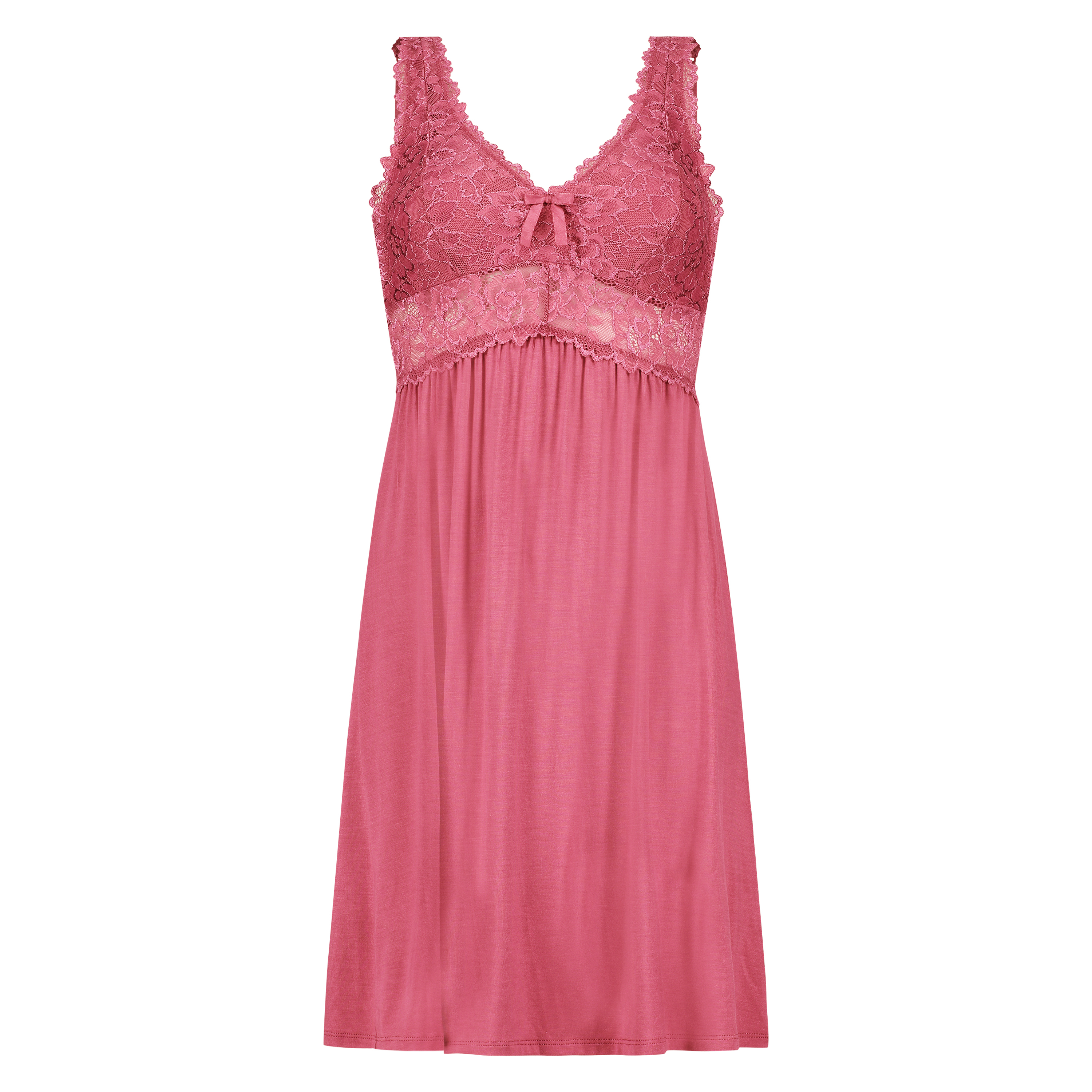Modal Lace Slip Dress, Pink, main