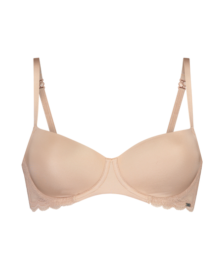 Angie Padded Underwired Bra, One & Only, Beige