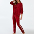 Velours Heart jogging pants, Red