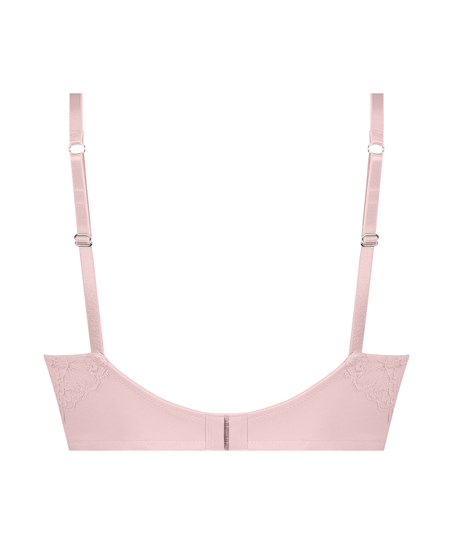 Andrea Padded Underwired Longline Bra, Pink