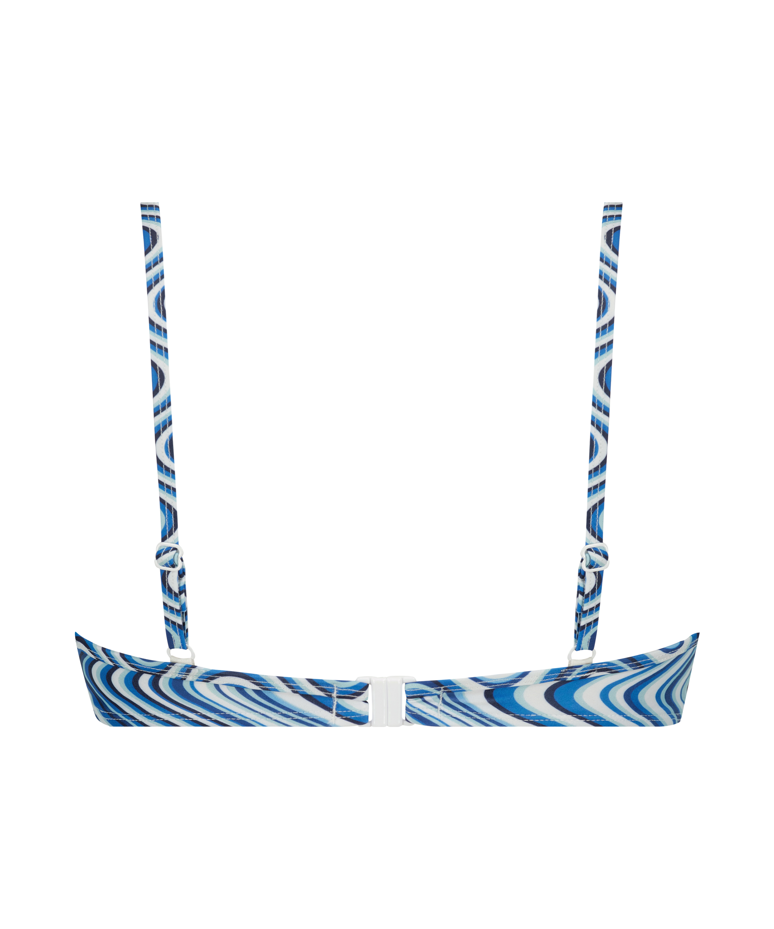 Hvar non-padded underwired bikini top, Blue, main