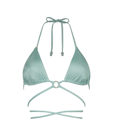 Sydney Triangle Bikini Top, Blue