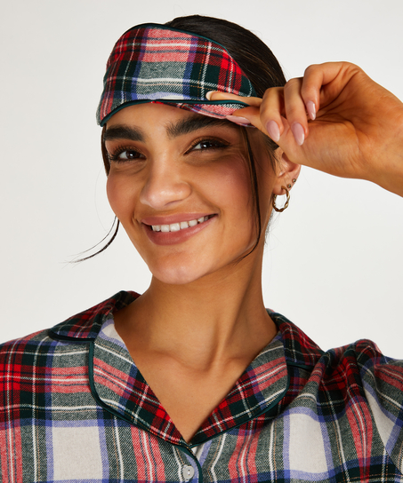 Twill Check Pyjama Set, White