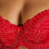 Coco Padded Longline Underwired Bra, Red