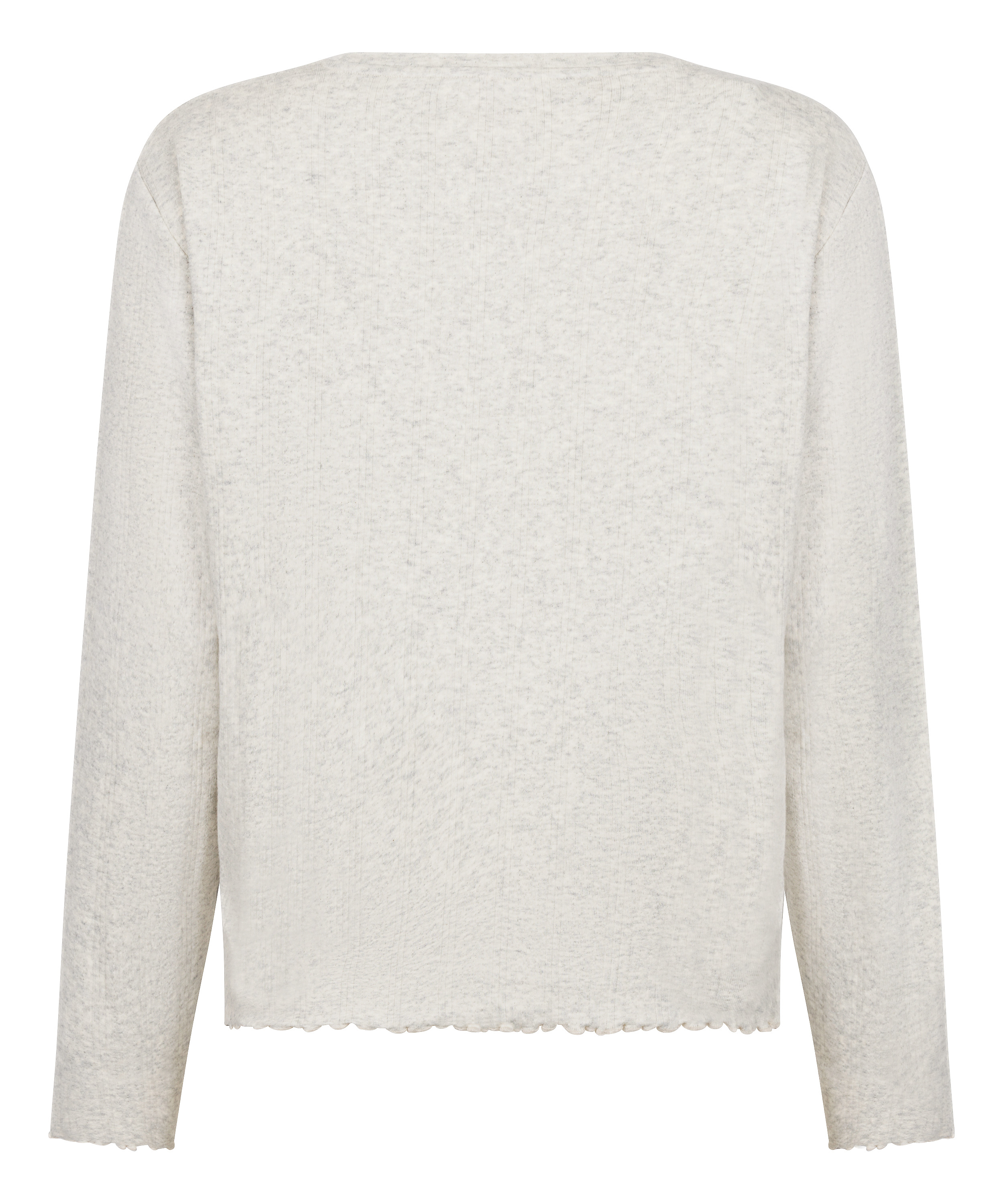 Pyjama Top Loose Pointelle, Grey, main