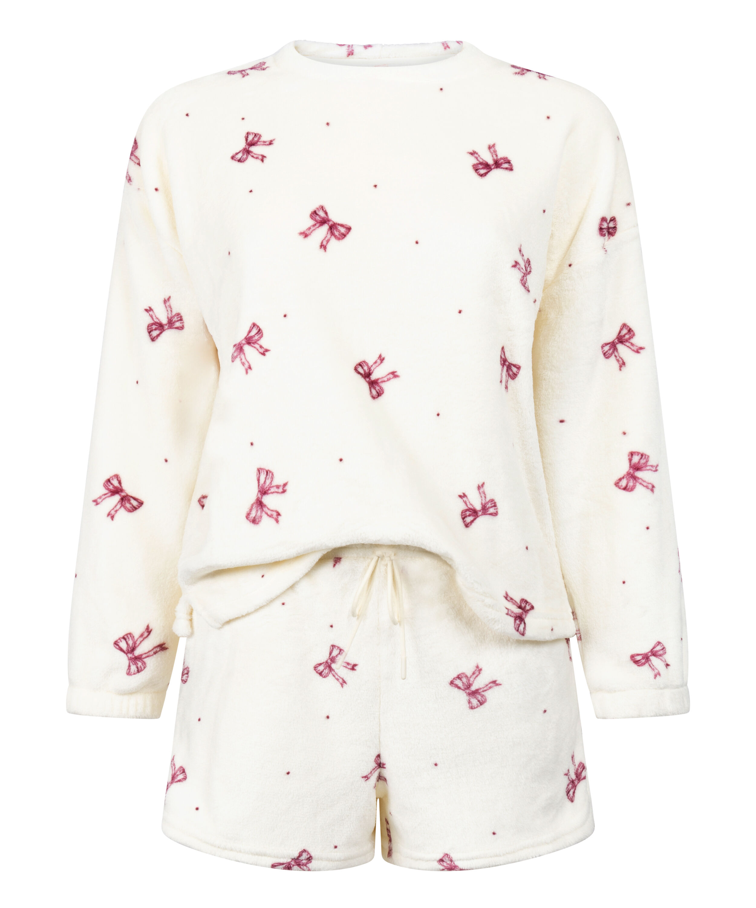 Pyjamaset Fleece, White