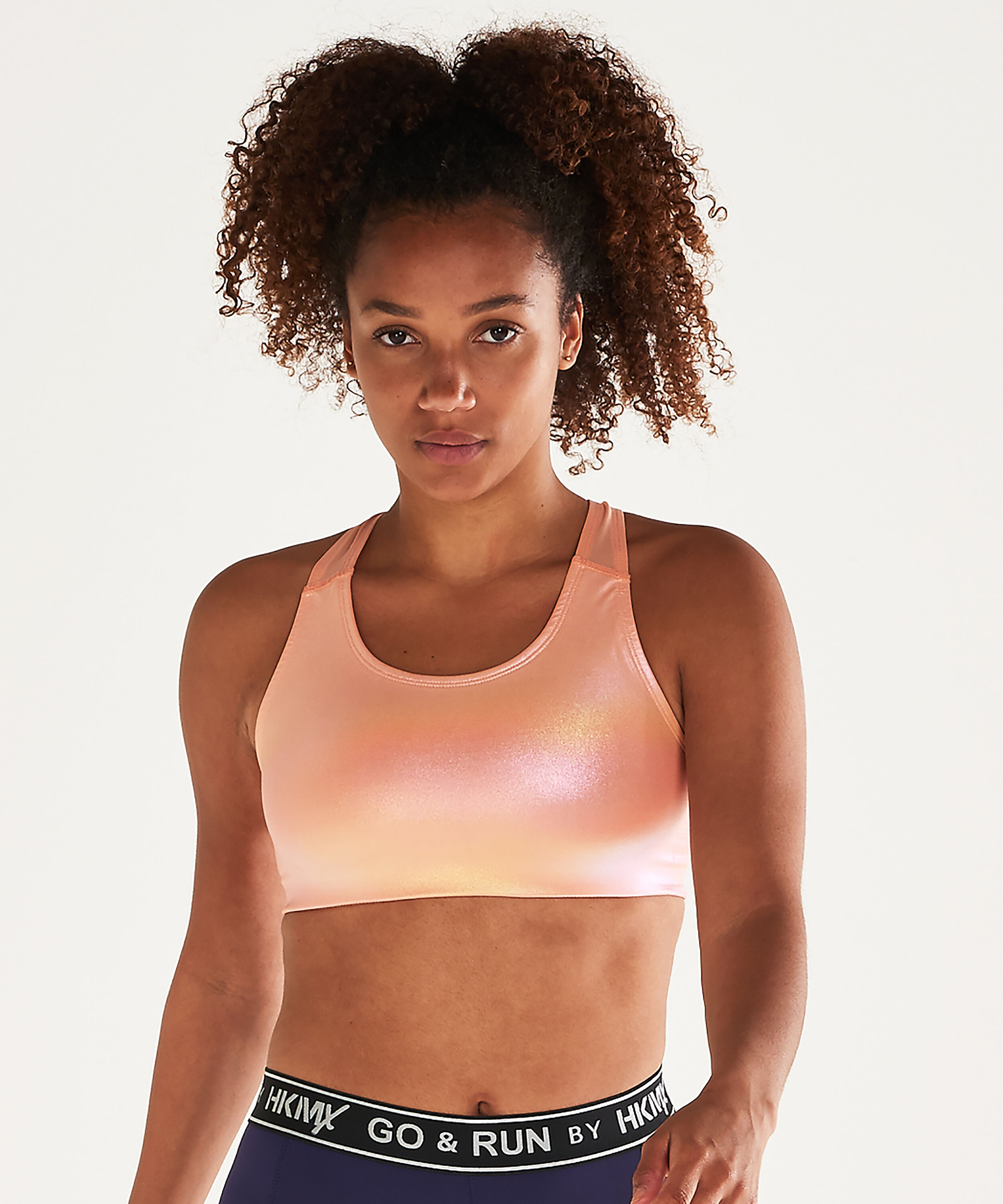 HKMX The Classic Level 2 Sports Bra, Orange