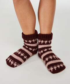 Slipper Socks, Red