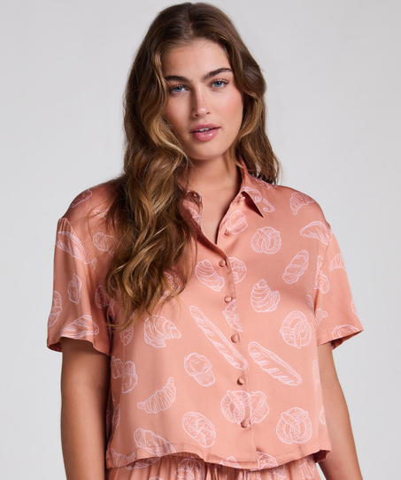 Springbreakers Pyjama Top, Beige