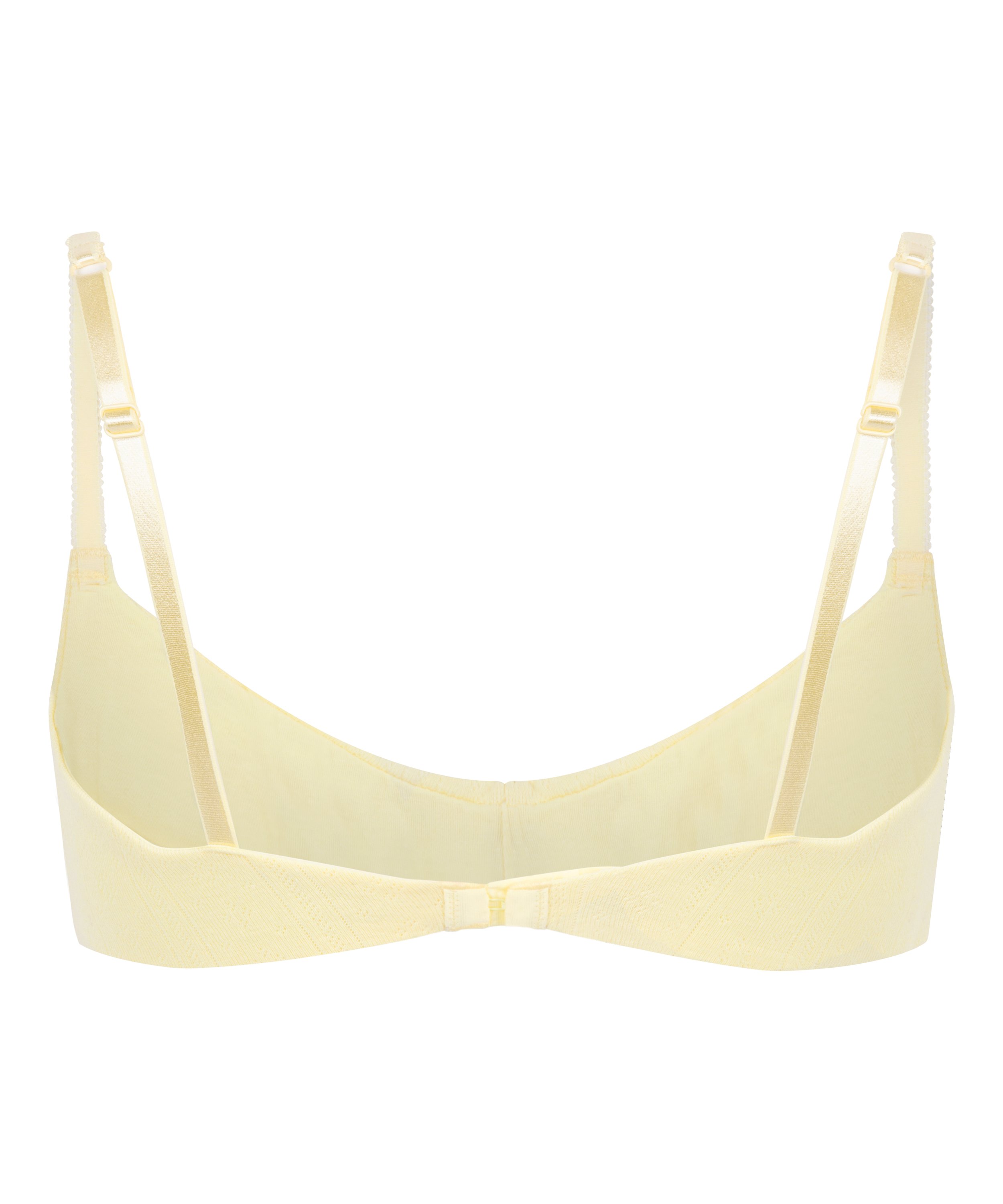 Pointelle Bralette, Yellow, main
