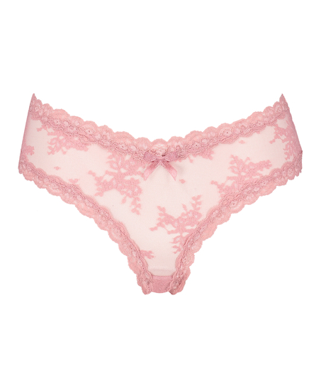 V-shape Mesh Brazilian, Pink