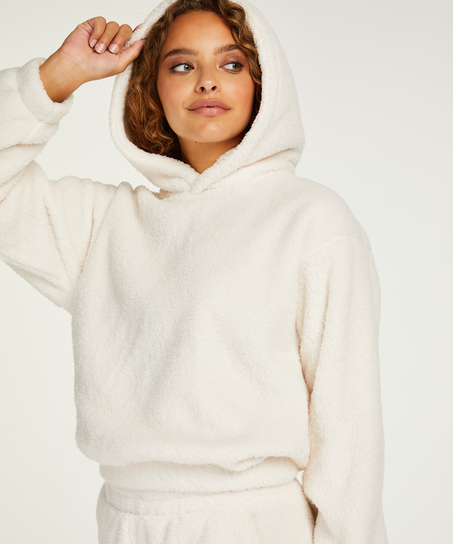 Snuggle Hoodie Fleece, White