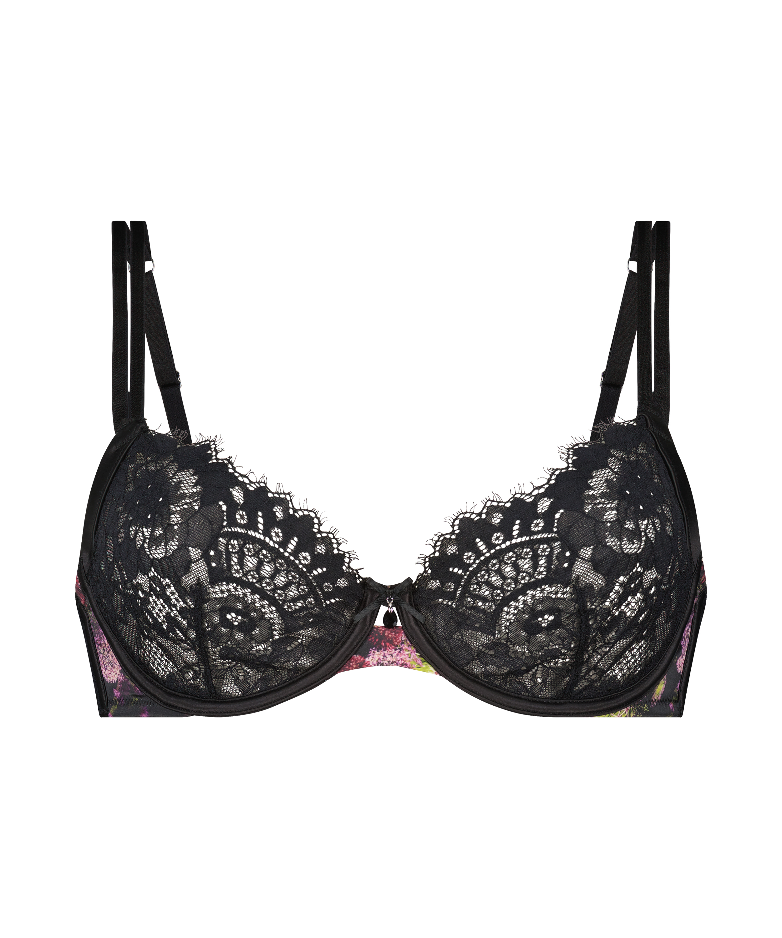 Amelie Non-Padded Underwired Bra, Black, main