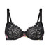 Amelie Non-Padded Underwired Bra, Black