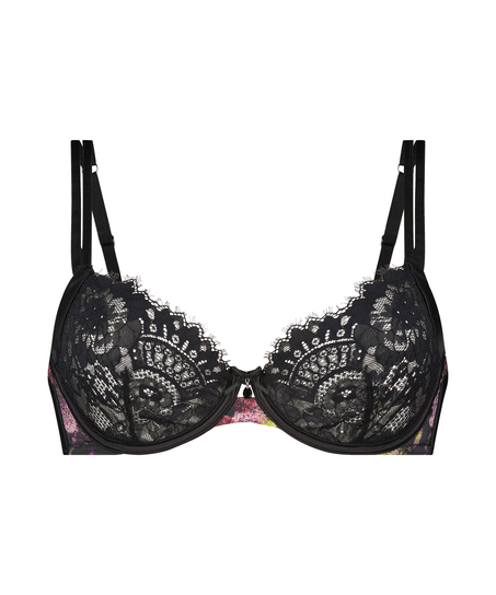 Amelie Non-Padded Underwired Bra, Black