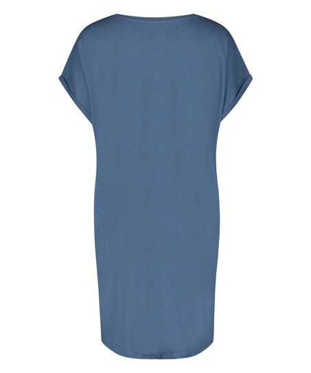 Round Neck Nightshirt, Blue