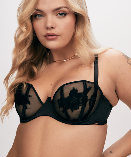 Ember Non-Padded Underwired Bra, Black