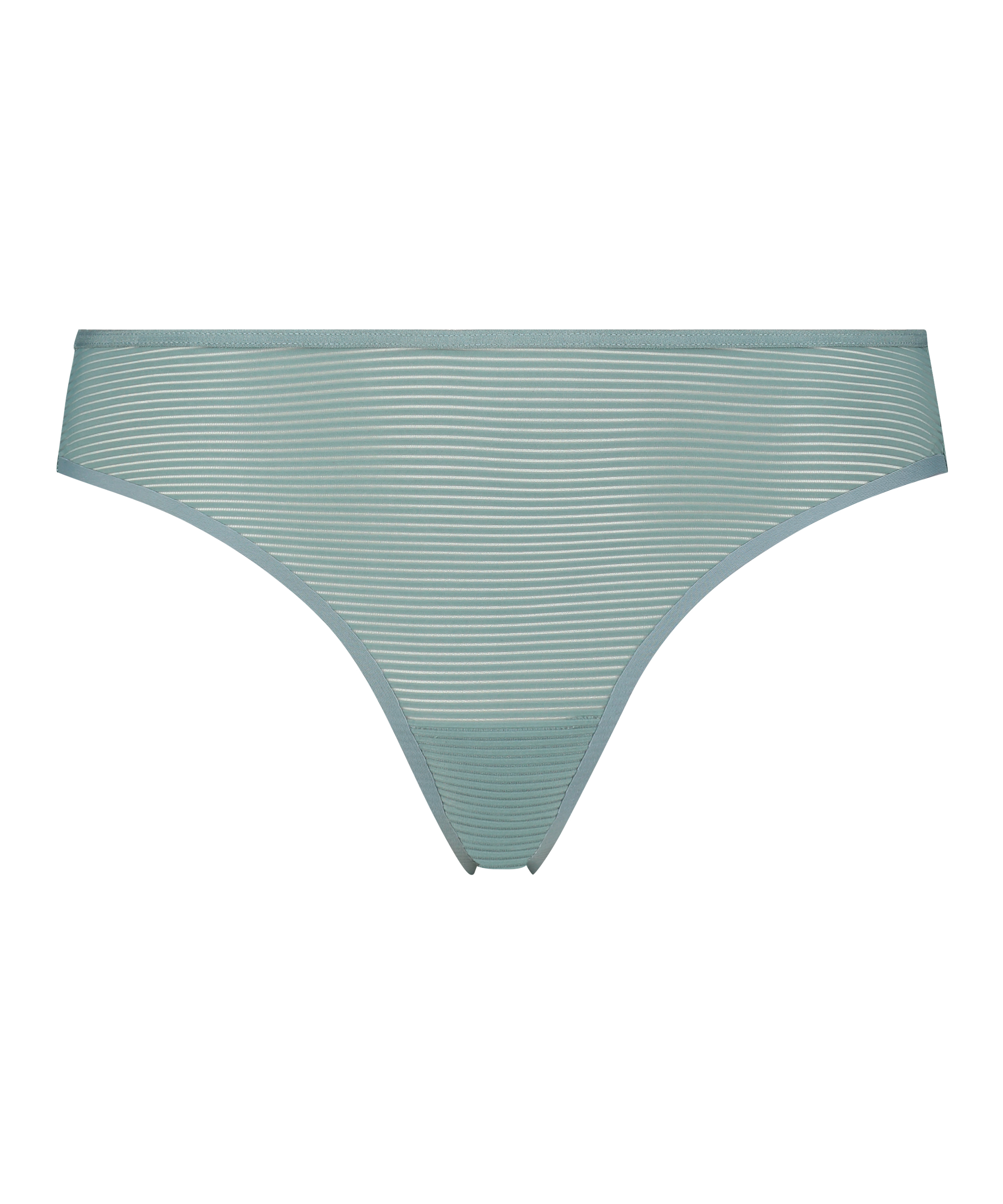 Invisible thong Stripe mesh, Green, main
