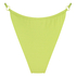 Fiji High Leg Lurex Bikini Bottom, Green