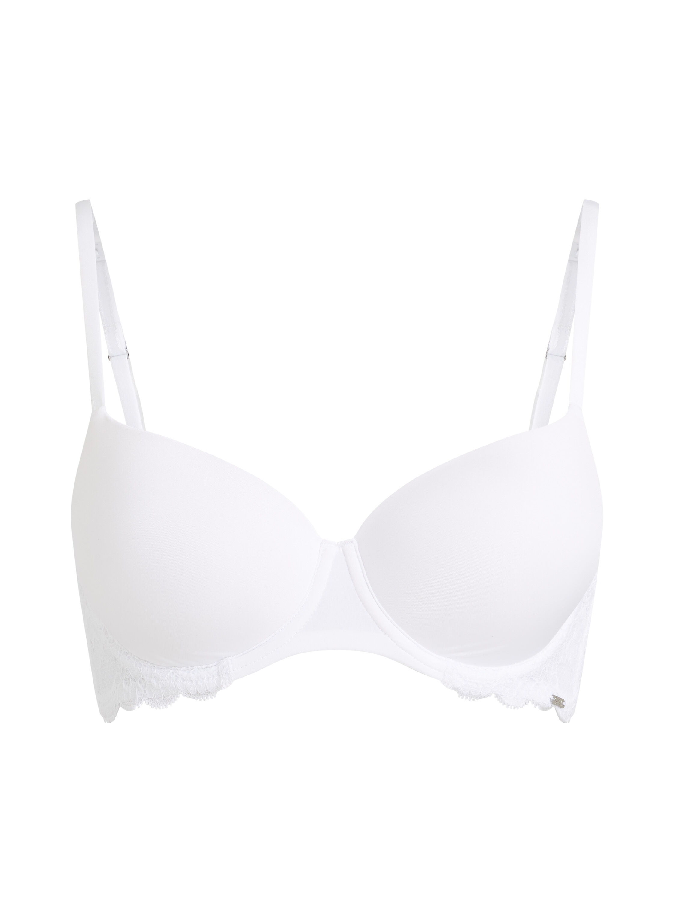Angie Padded Underwired Bra, White
