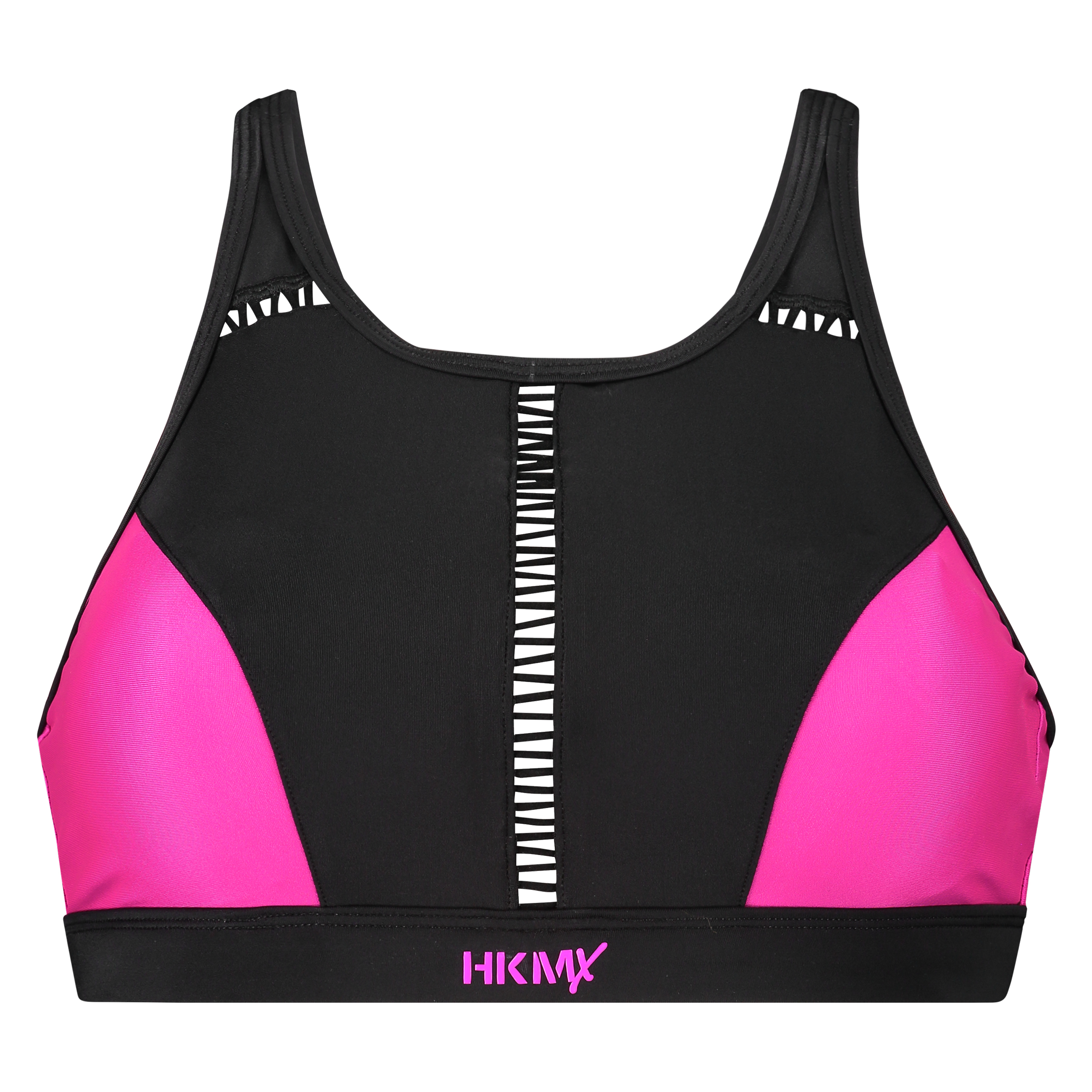 HKMX Bikini Crop Top, Black, main