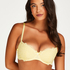 Marine Padded Underwired Bra, Yellow