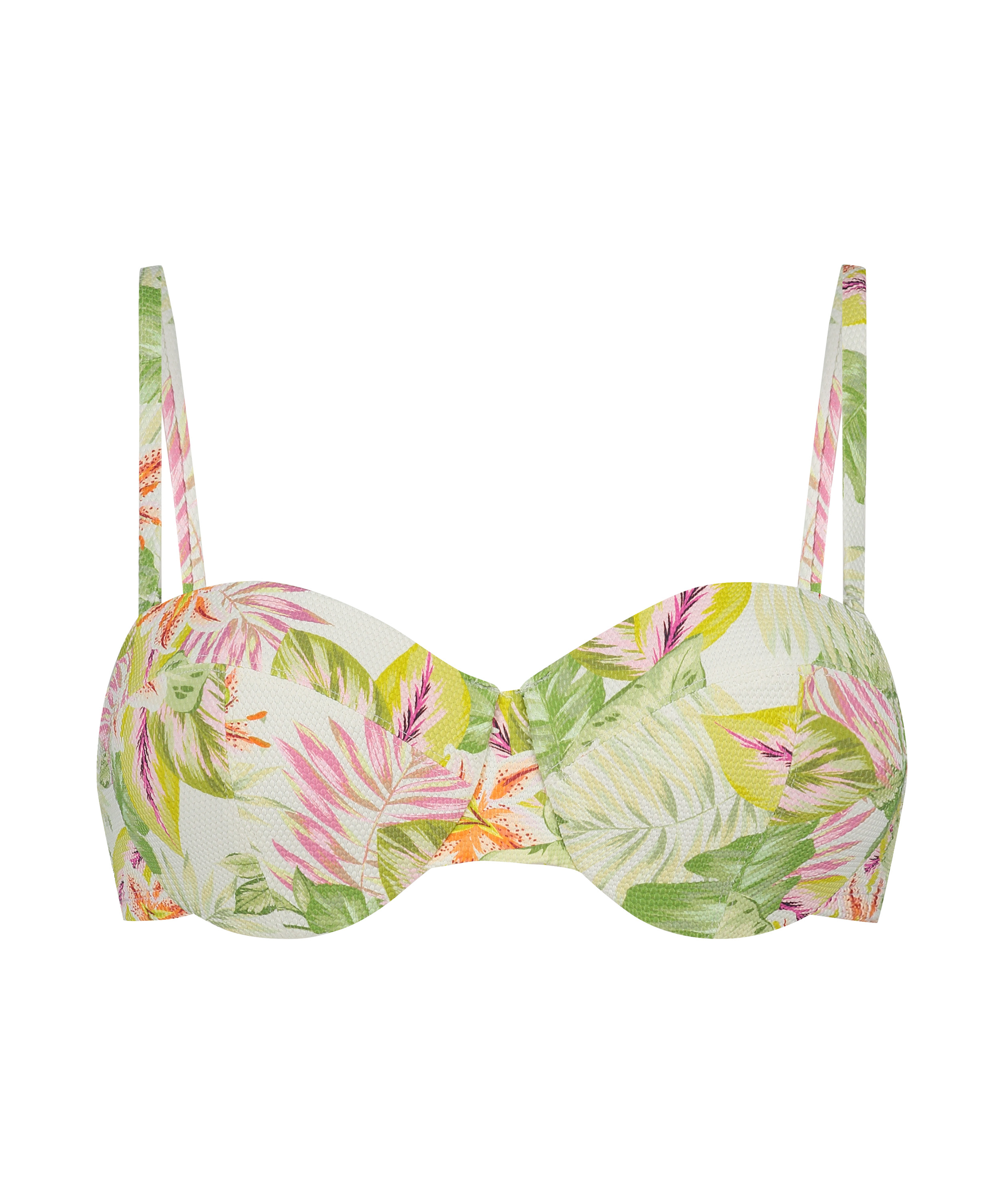 Tropics Bikini Top Cup E +, White, main