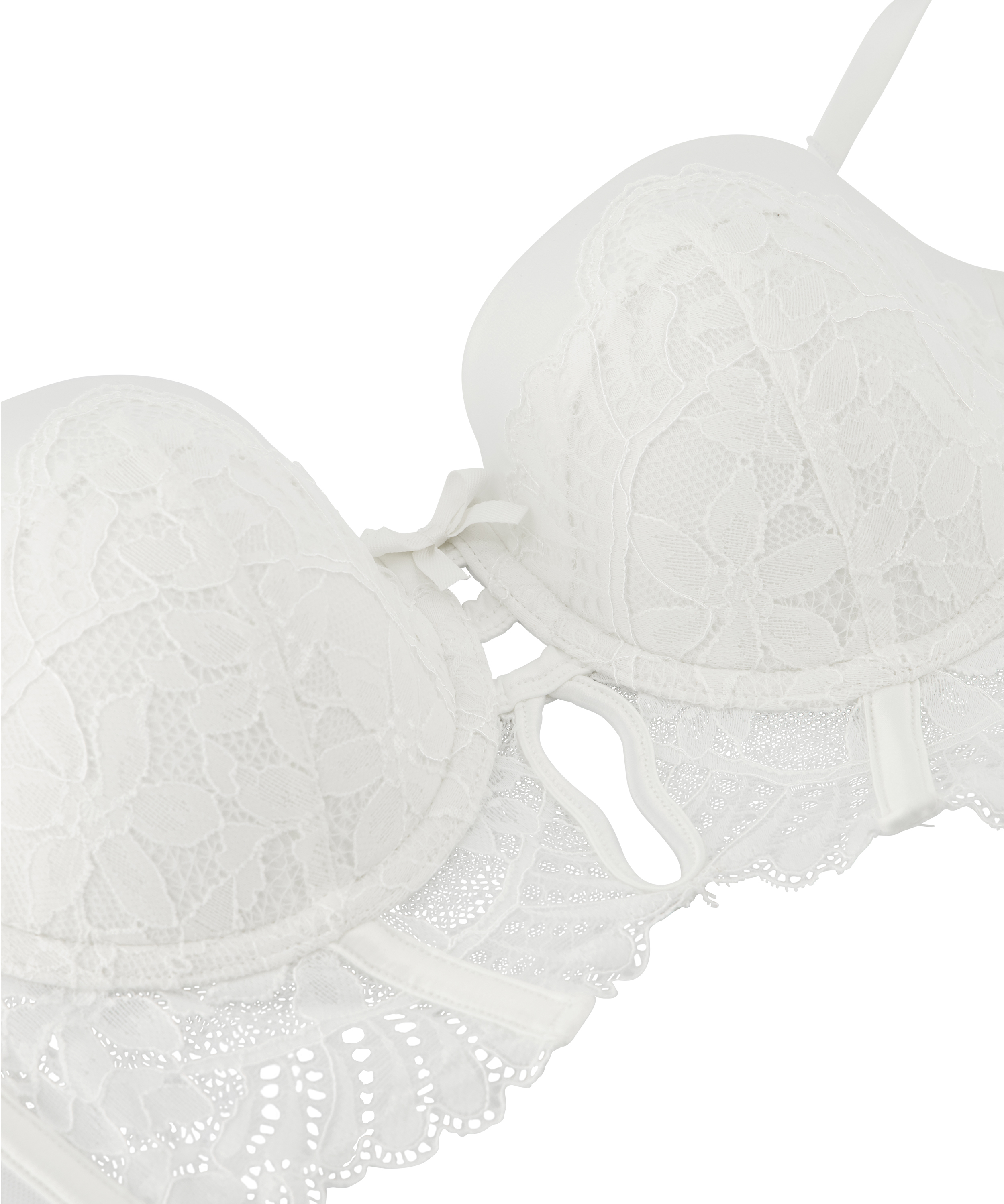 Jamie Padded Underwired Strapless Bra, White, main