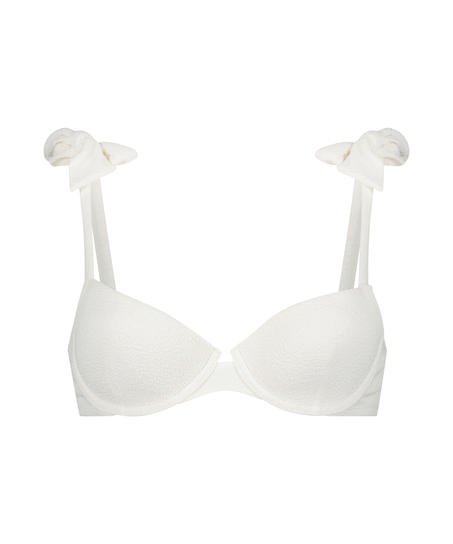 Dune Padded Underwired Bikini Top, White