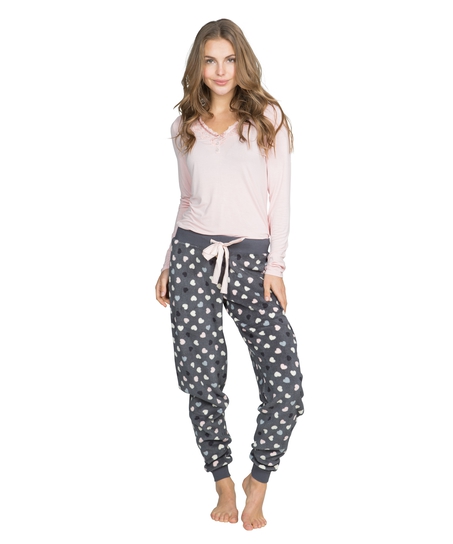 Top Marlene long sleeves, Pink