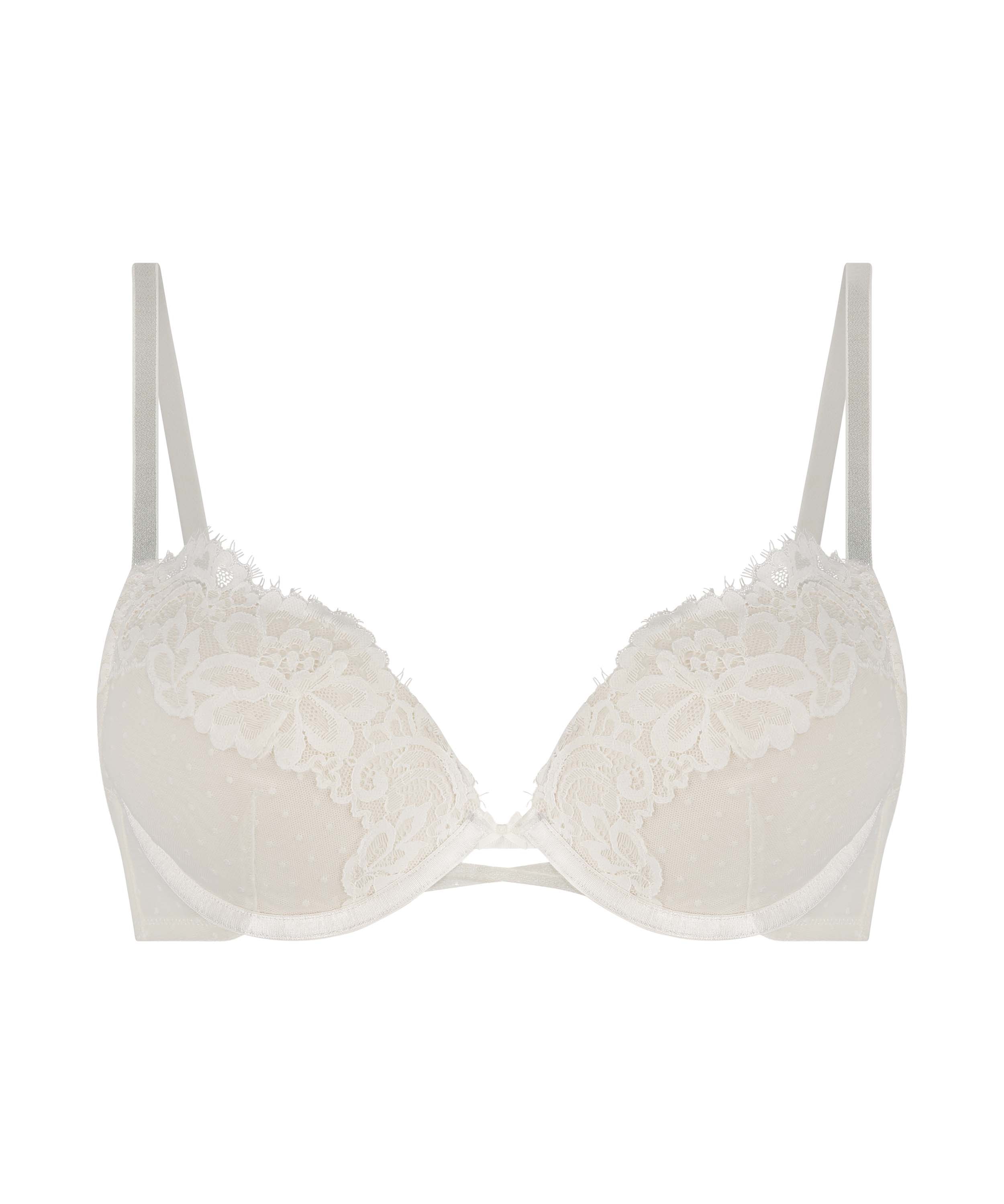 Harmony Padded Underwired Maximizer Bra, White, main