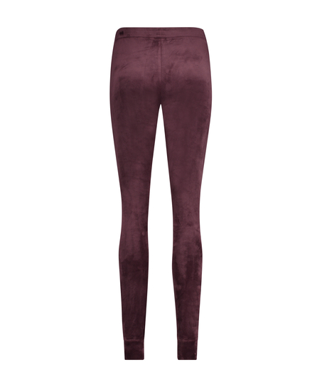 Velvet leggings, Purple