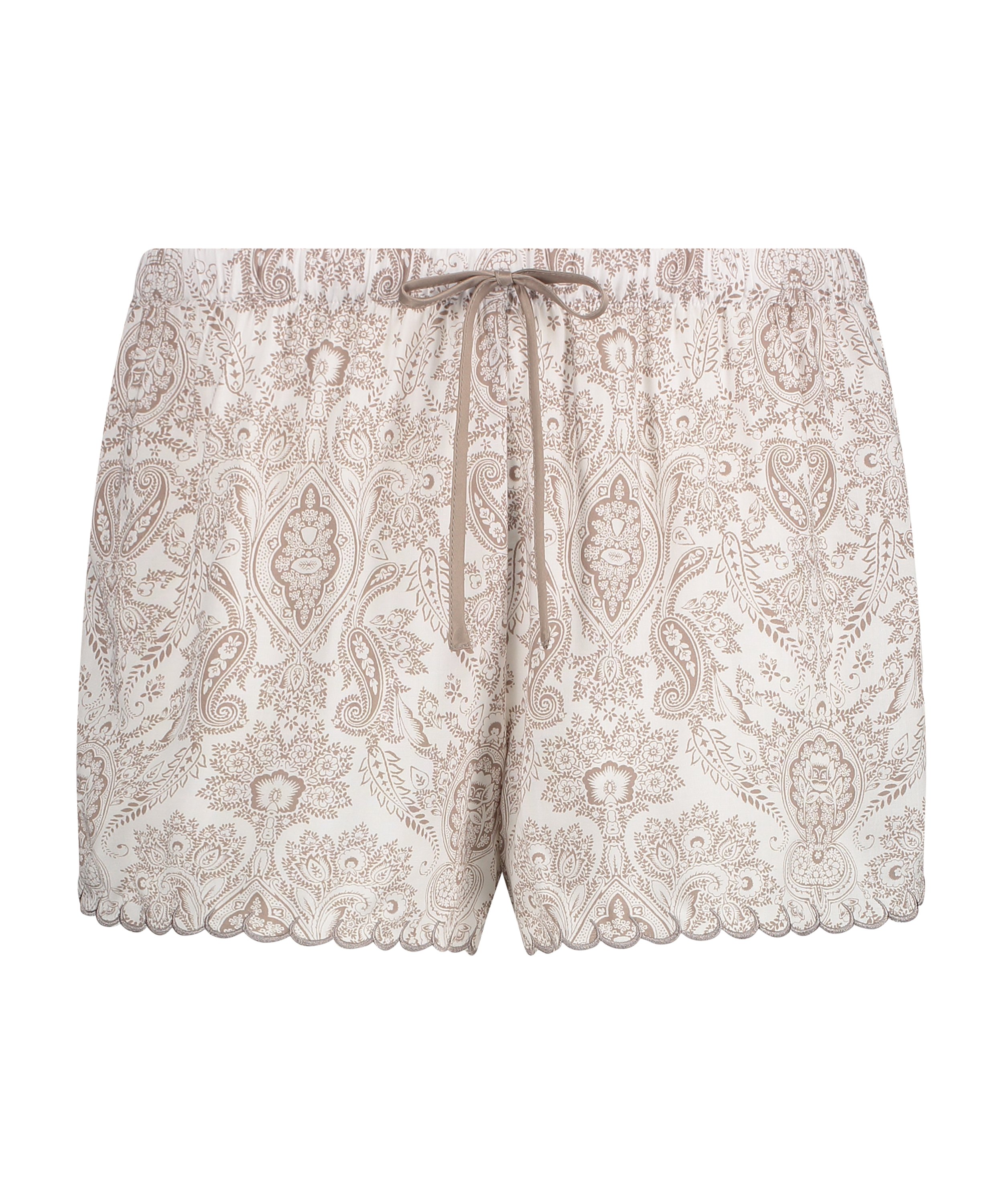Pyjama Shorts, White, main