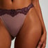 Lace & Shine Thong, Purple
