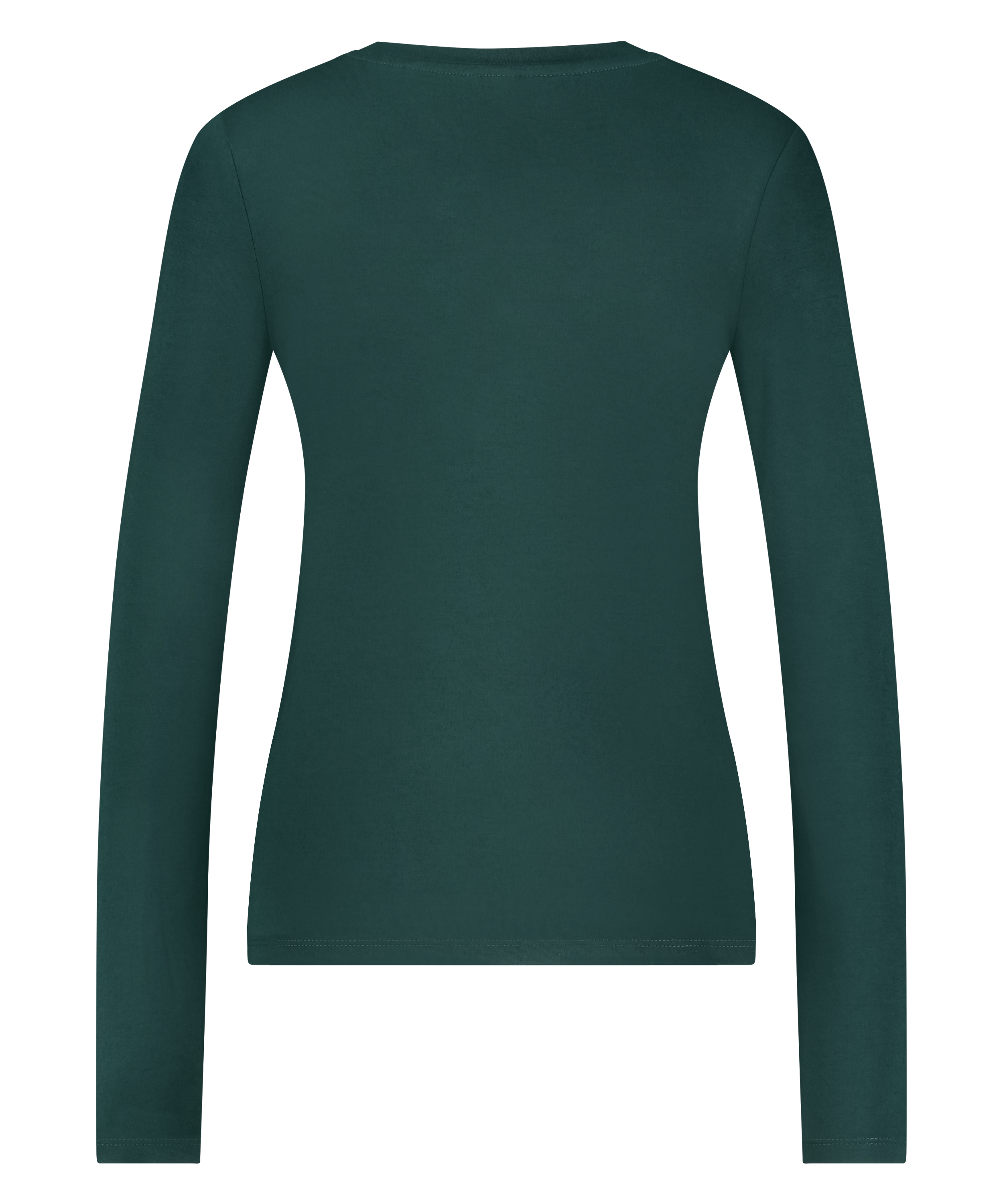 Long-Sleeved Pyjama Top, Green, main