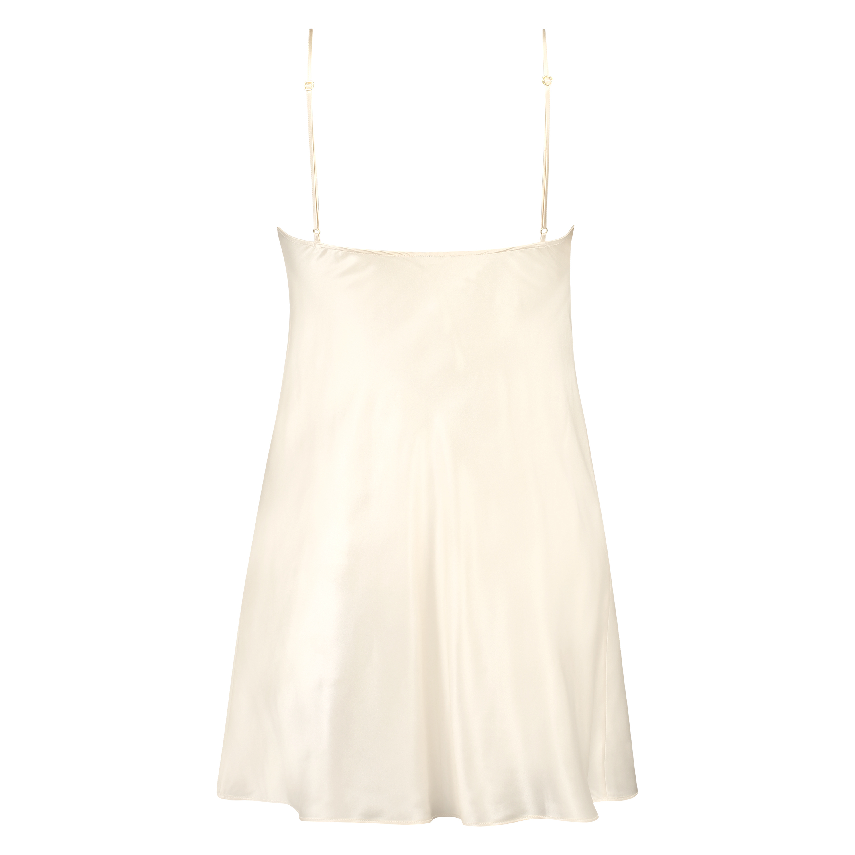 Silk Lace Slip Dress, Beige, main