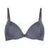 Plunge Padded Underwired Bra, Grey