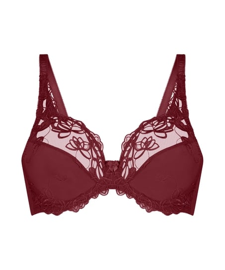 Diva Non-Padded Underwired Bra, Red