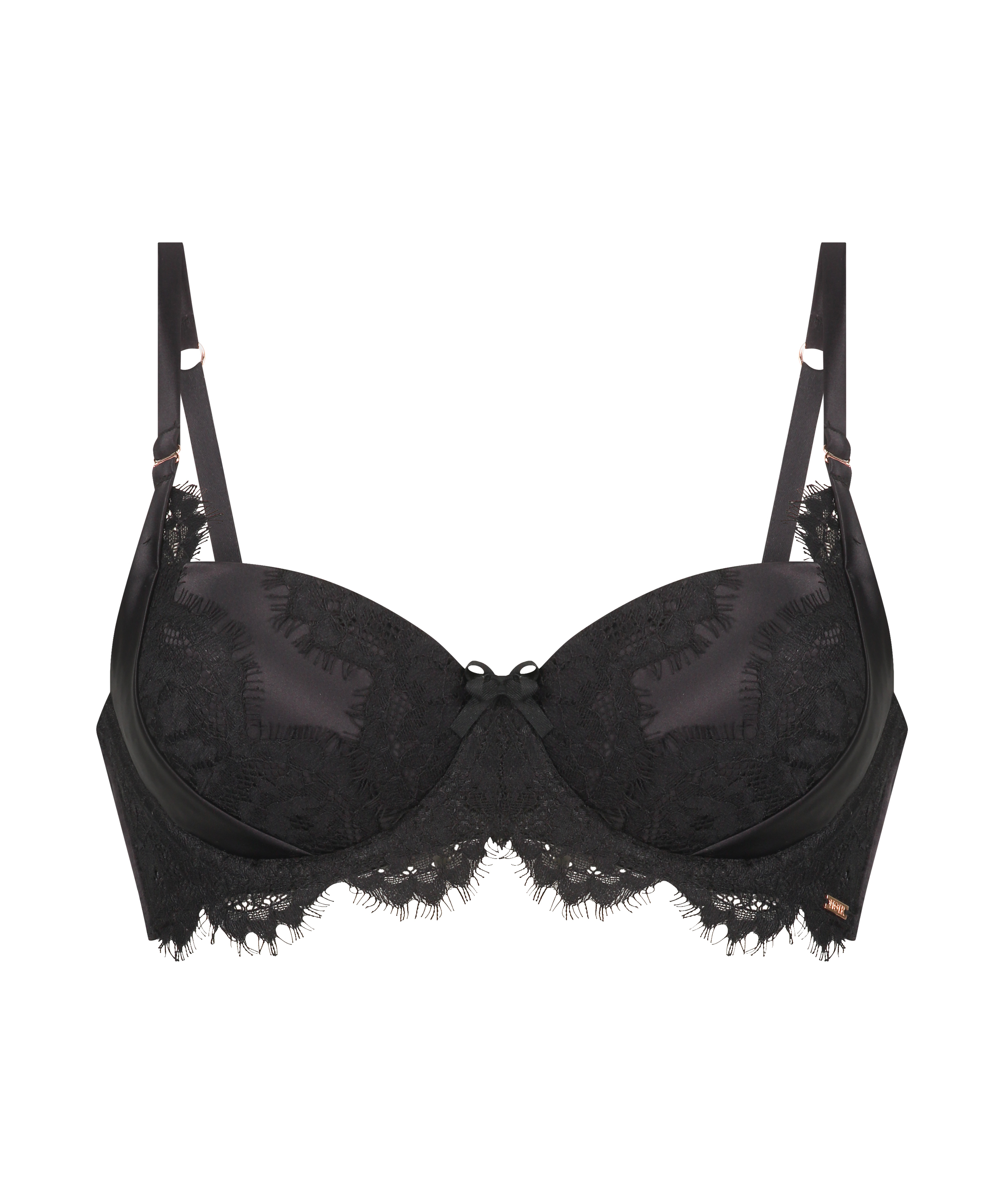 Hannako Padded Underwired Bra, Black, main