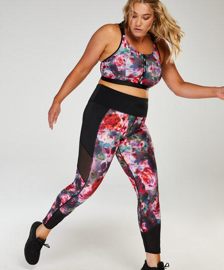 HKMX High waisted sports leggings, Red