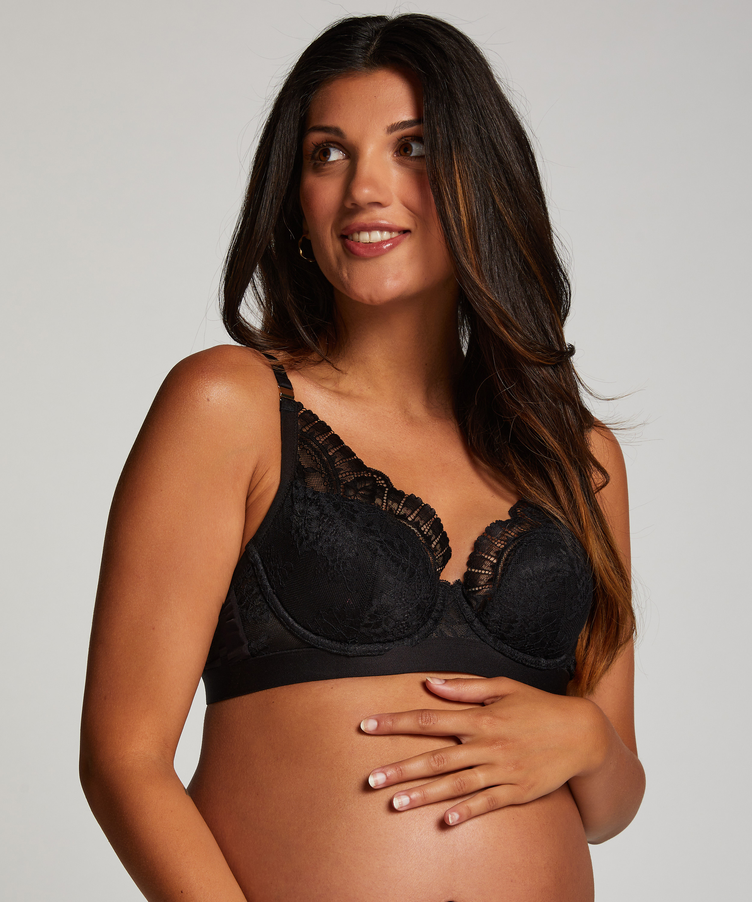 Adelaide Padded Maternity Nursing Bra, Black, main