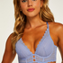 Chynna Padded Longline Underwired Bra, Blue