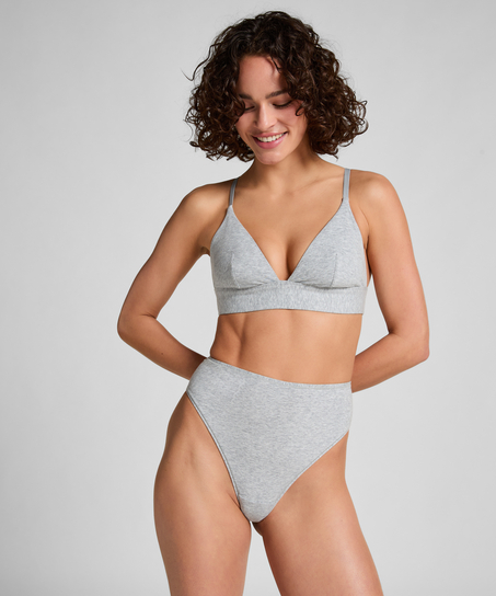 Cotton Thong, Grey