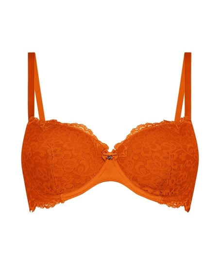 Marine Padded Underwired Bra, Orange
